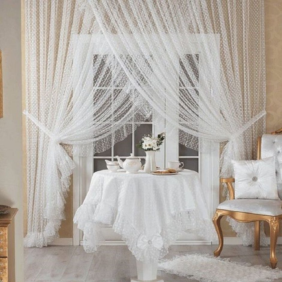 Тюль занавеска Mesh embroiddery Curtain 140*260 модель gzg134-3 Royal Union