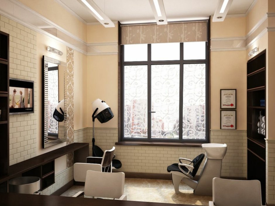 Салон красоты парикмахерский зал