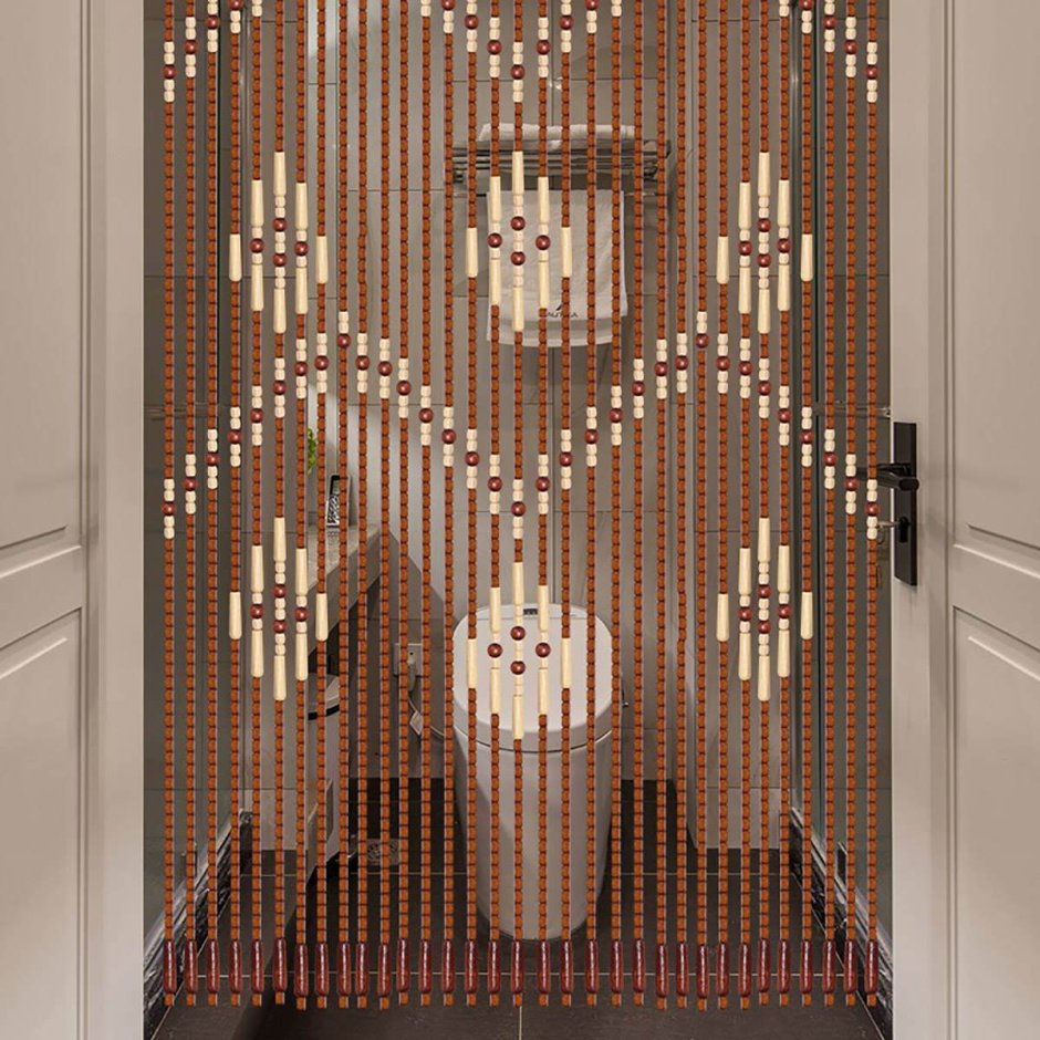 Бамбуковые занавески на дверной на дверь