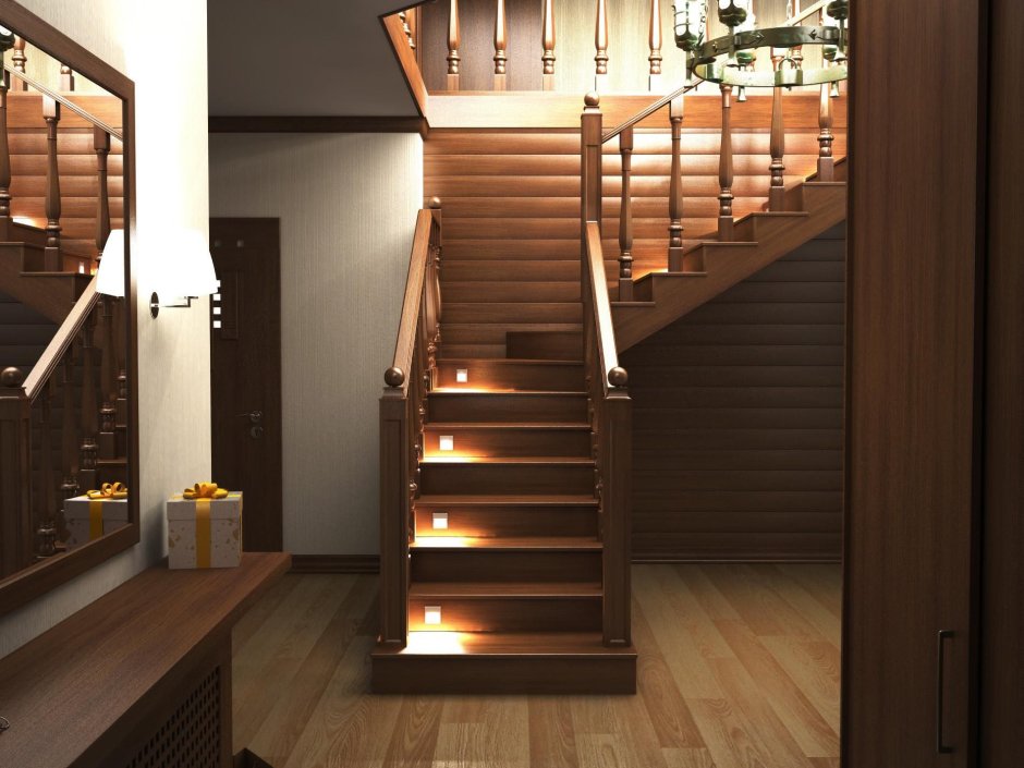 Деревянная лестница лс-01м