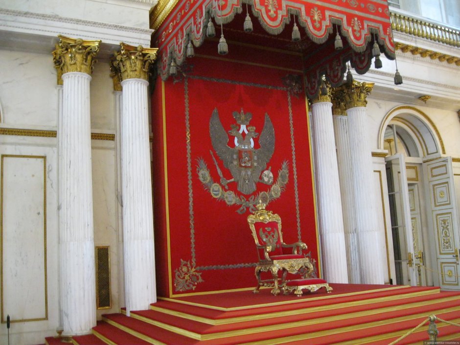 Тронный зал зимнего дворца Петербург