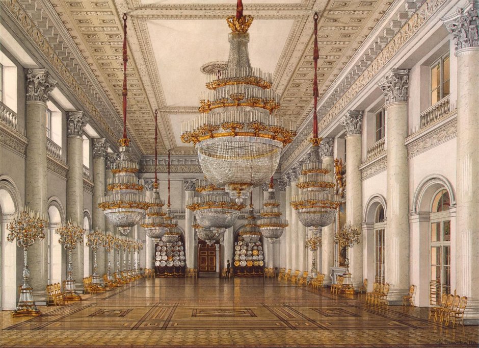 Зимний дворец Санкт-Петербург внутри Гербовый зал