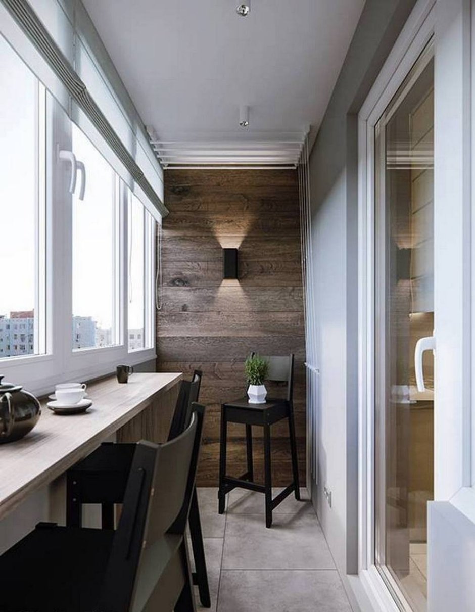 Отделка балкона линолеумом