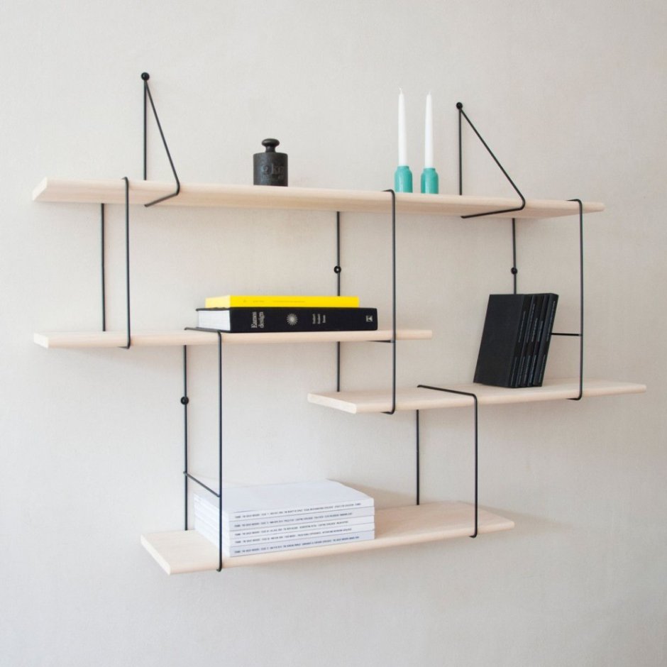 Полка "Wall Shelf-s (bas WL-001)" белая