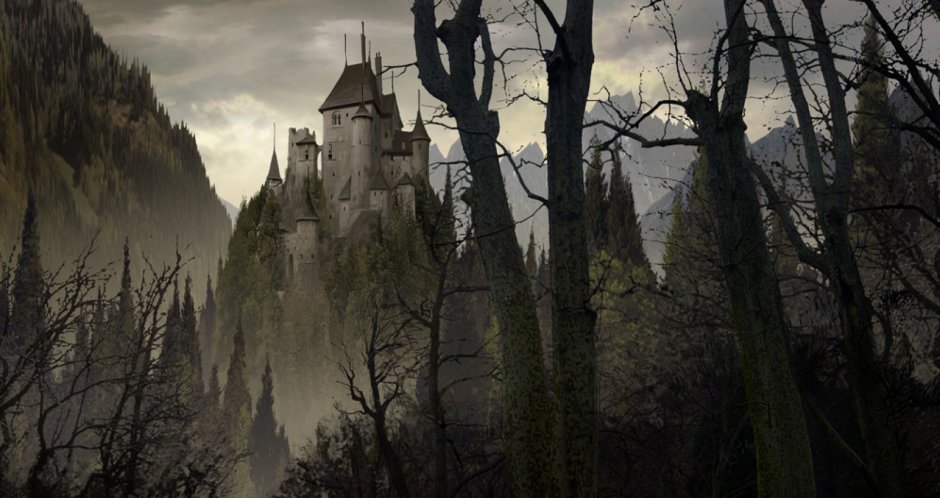 Замок Дракулы в Трансильвании фэнтези