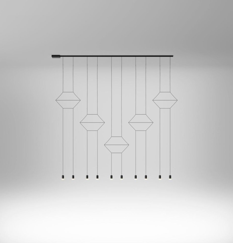 Подвесной светильник Vibia Wireflow lineal Pendant