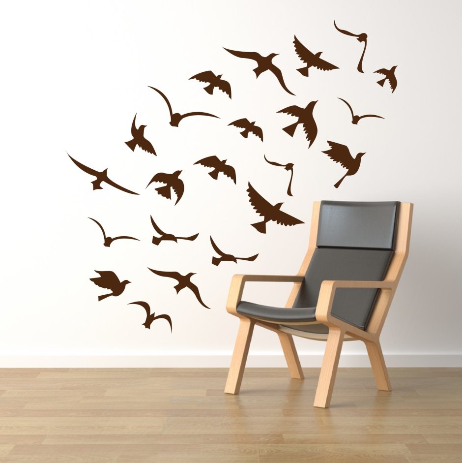 Птички на стену декор