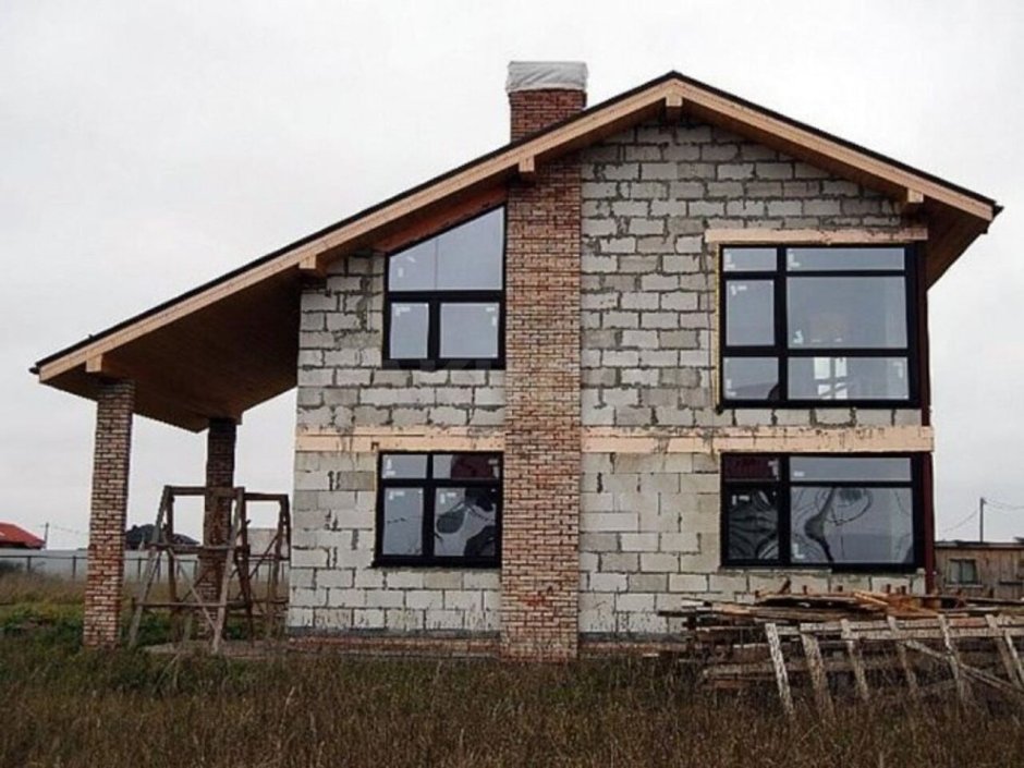 Садовый домик из газобетона