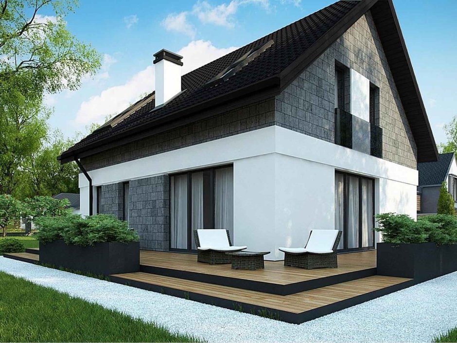 Проекты домов z500 с мансардой из газобетона