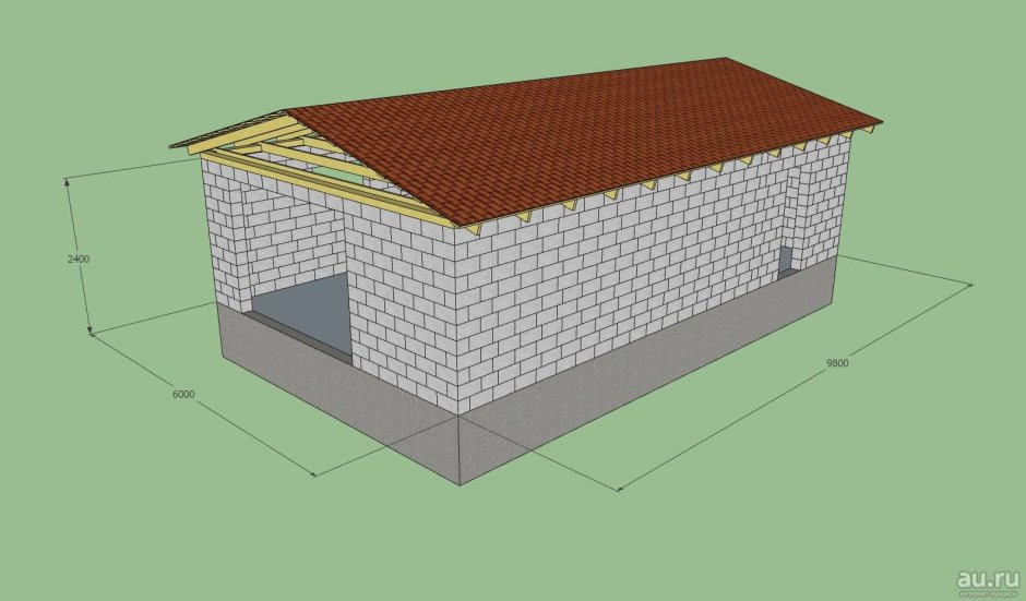 Гараж из пеноблоков своими руками пошаговая