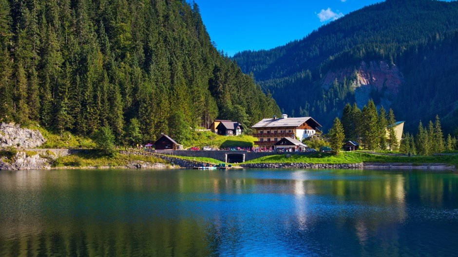 Фахверк Швейцария горы озеро лес