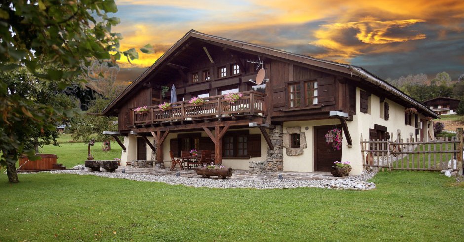Баварские Альпы деревня гостиница