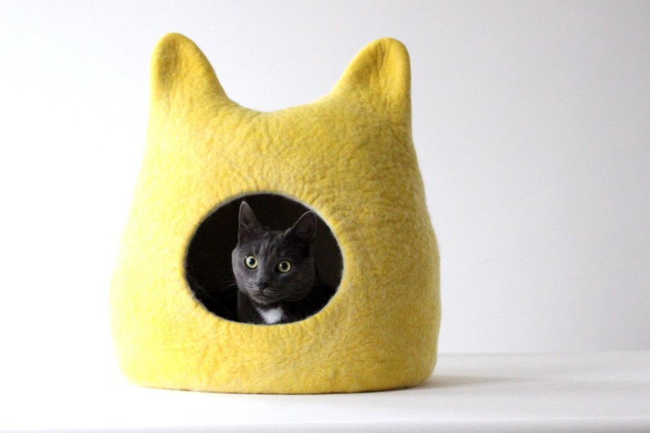 Войлочный домик для кота