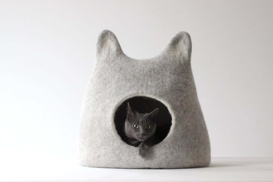 Войлочный домик для кошки