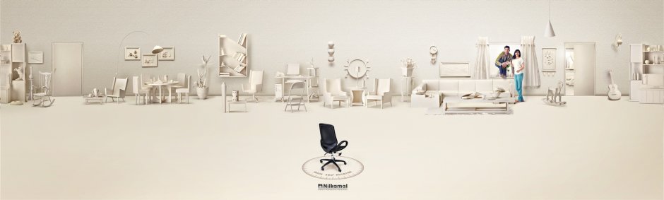 Креативная реклама офисной мебели