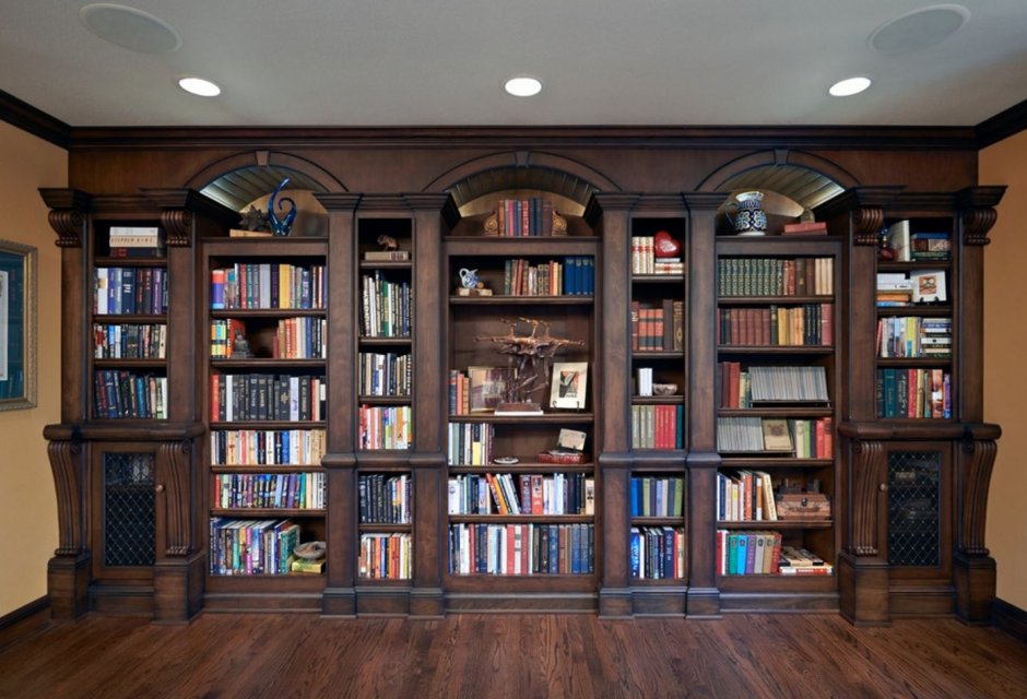 Книжный шкаф из деревянных ящиков