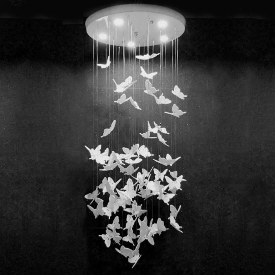 Люстра Night Butterflies Chandelier Loft Concept