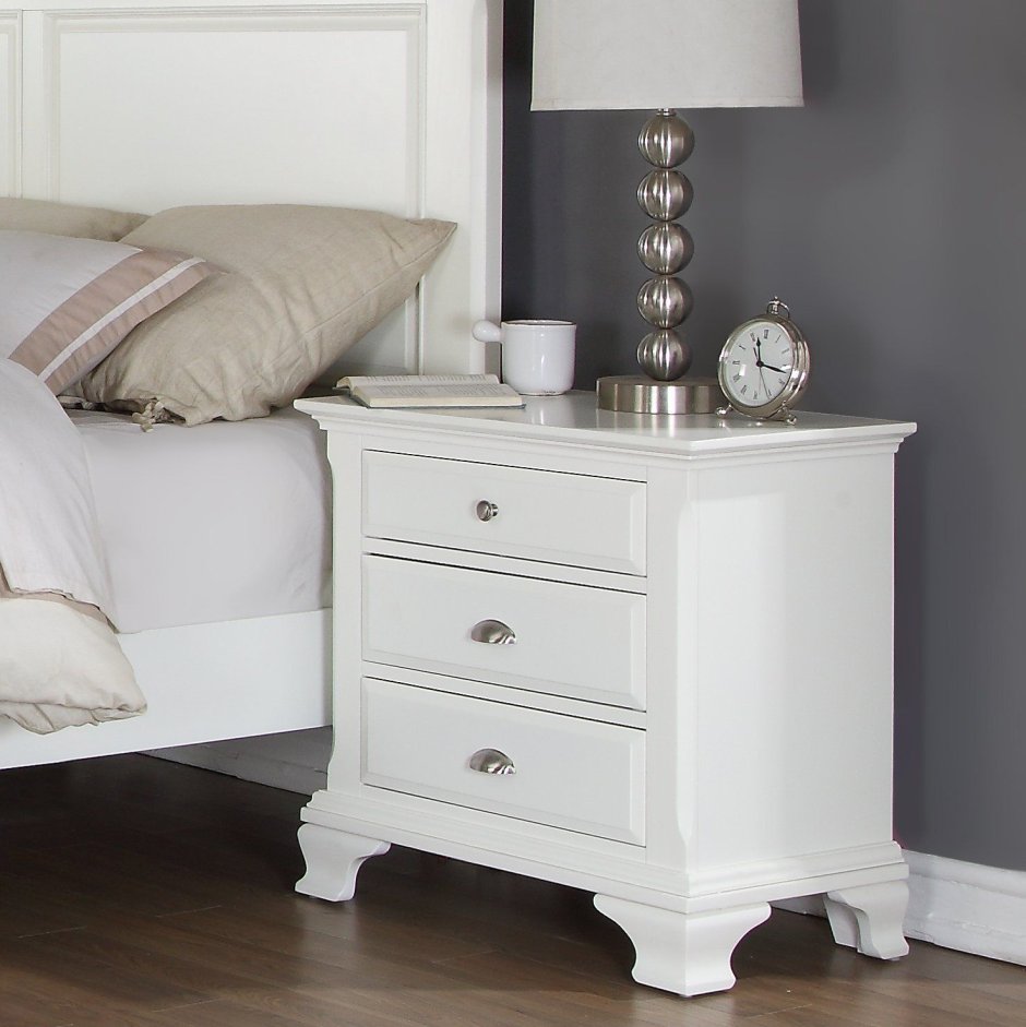 White Bedroom Nightstand