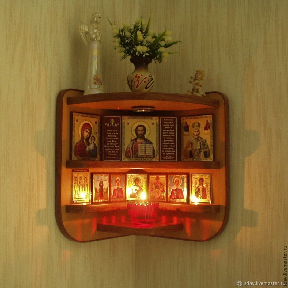 Полка для икон иконостас "Благовест"
