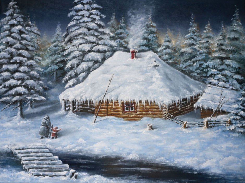 Рождественский стол Пряничный домик