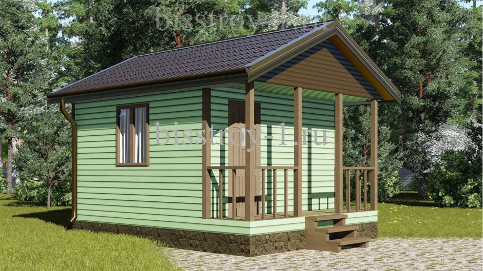Каркасный дом 5х6