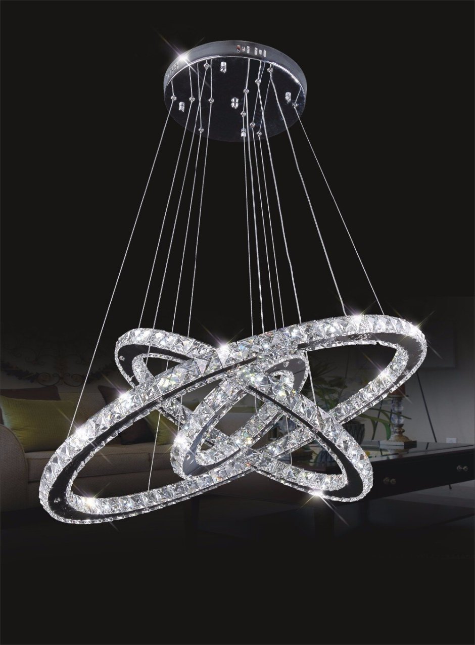 Люстра led 2-Ring Chandelier Золотая