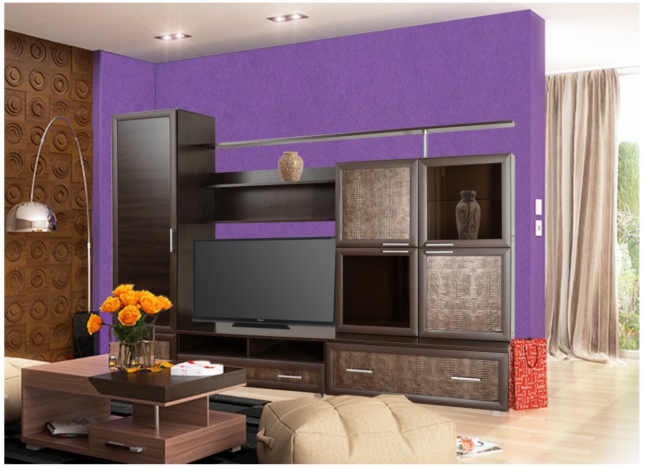 Гостиная Домино Браво венге