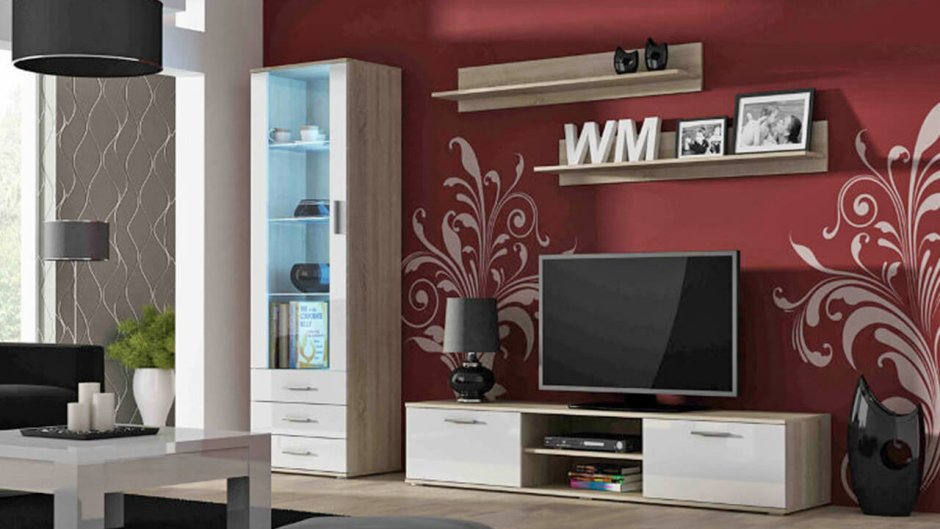 Шкаф в гостиную классика