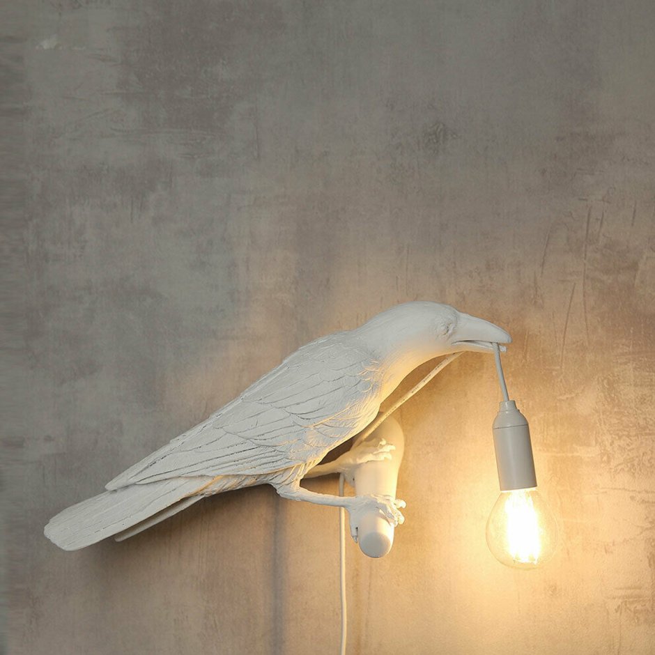 Настенный светильник Bird Lamp, белый/ (Seletti, 14731)