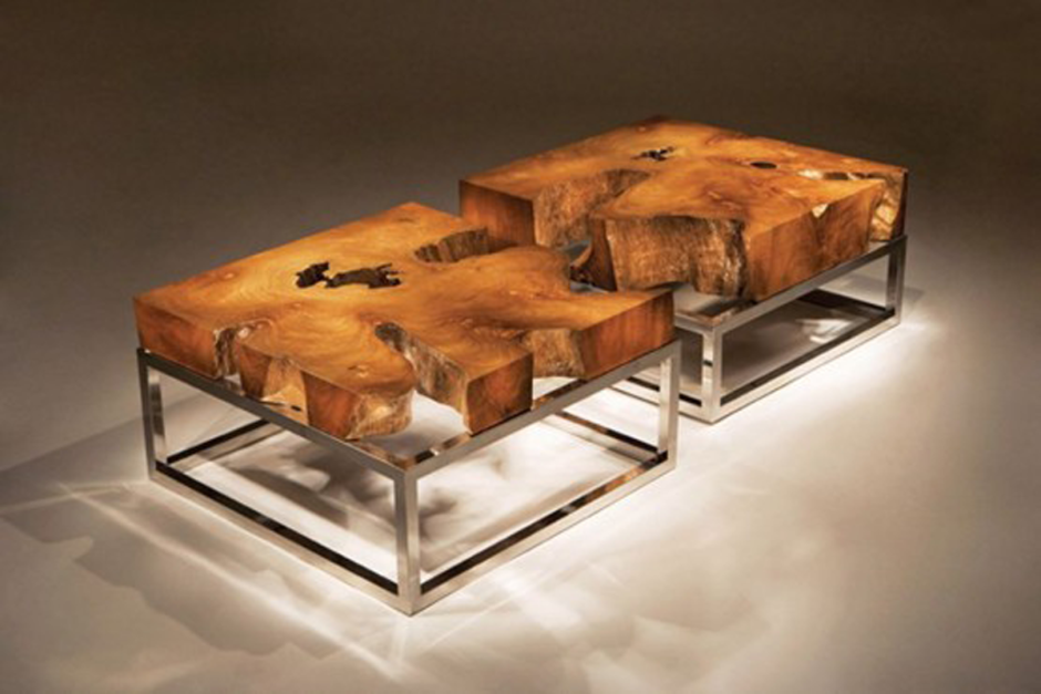 Стол из спила "Live Edge"