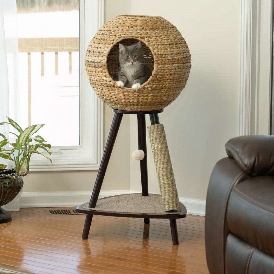 Sauder natural Sphere Cat Tower