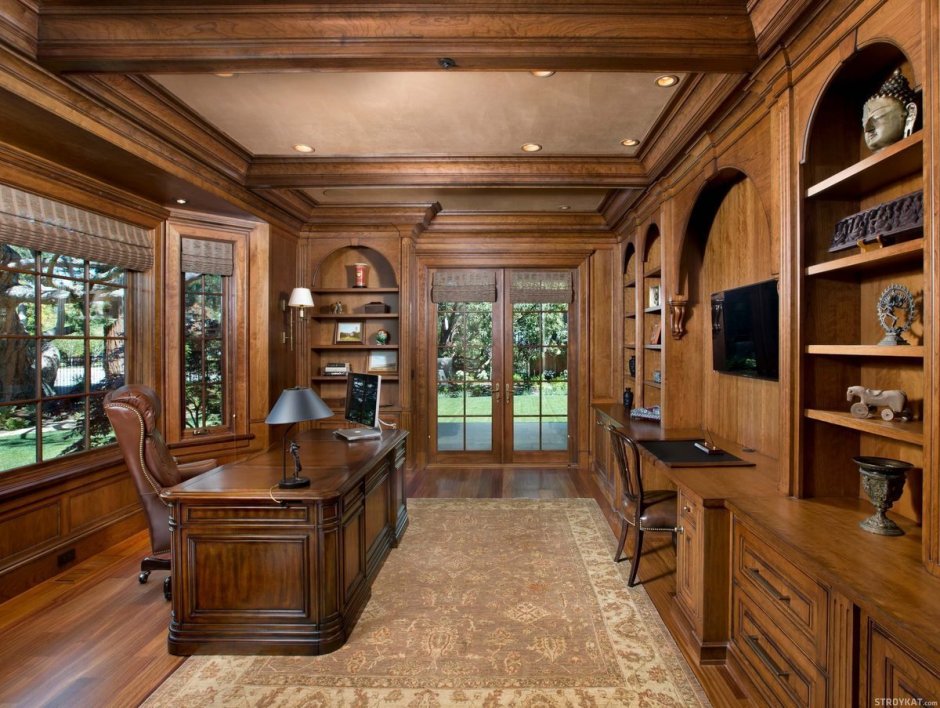 Кабинет из дерева