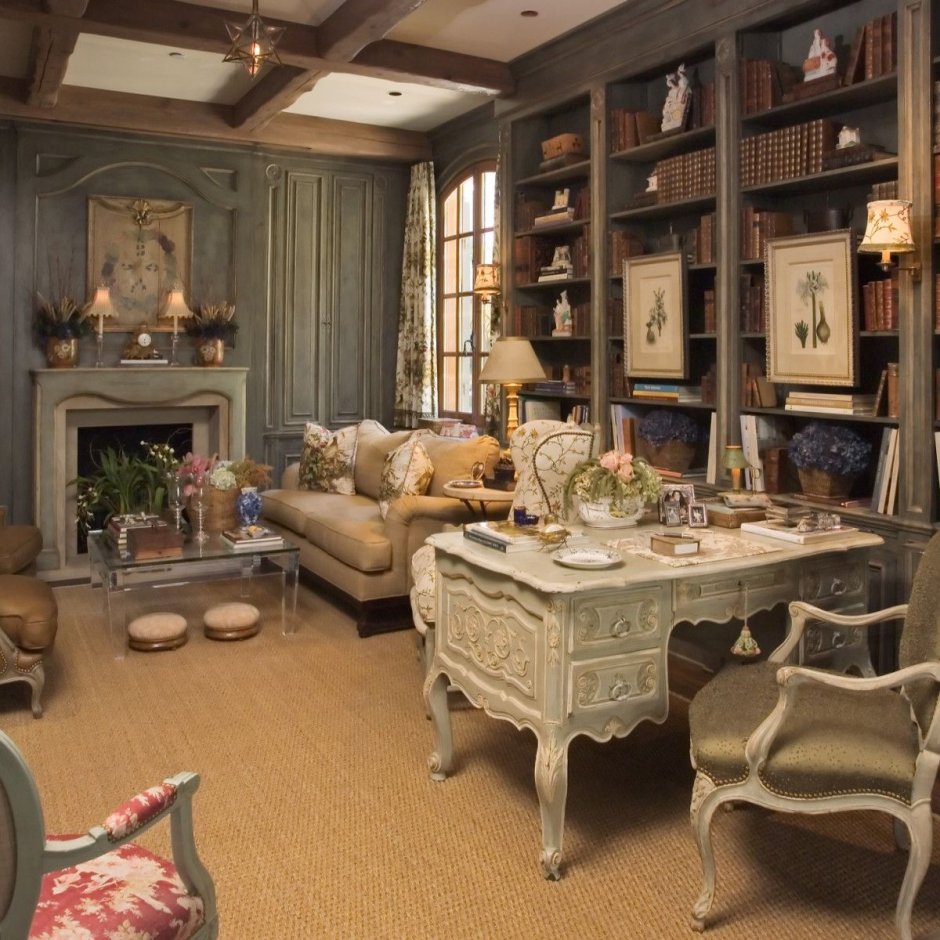 Домашний кабинет в стиле Кантри