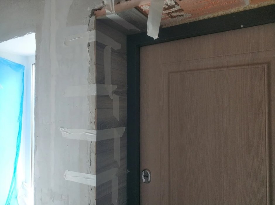 Ламинат на дверных откосах