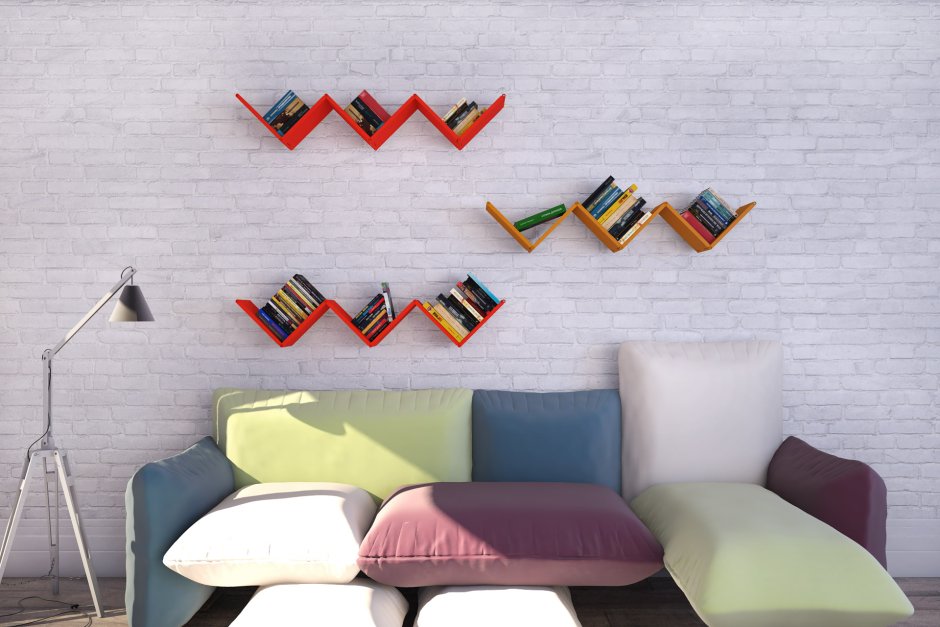 Полки в виде книг