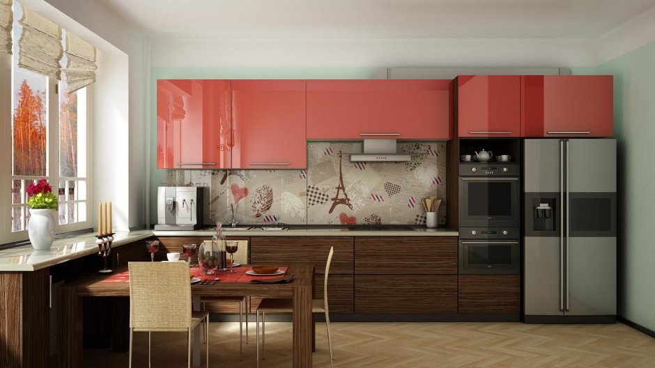 Цветовая палитра кухонных гарнитуров