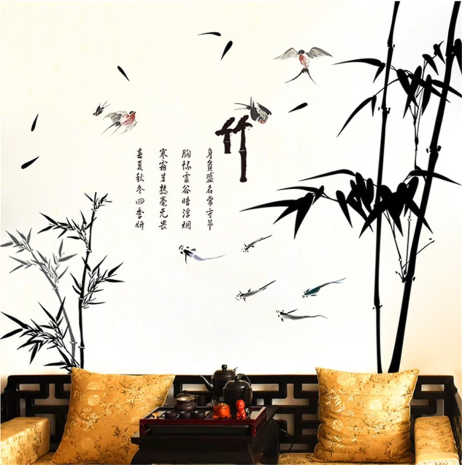 Роспись стен в китайском стиле