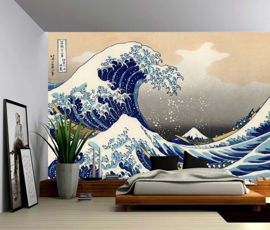 Фотообои большая волна в Канагаве