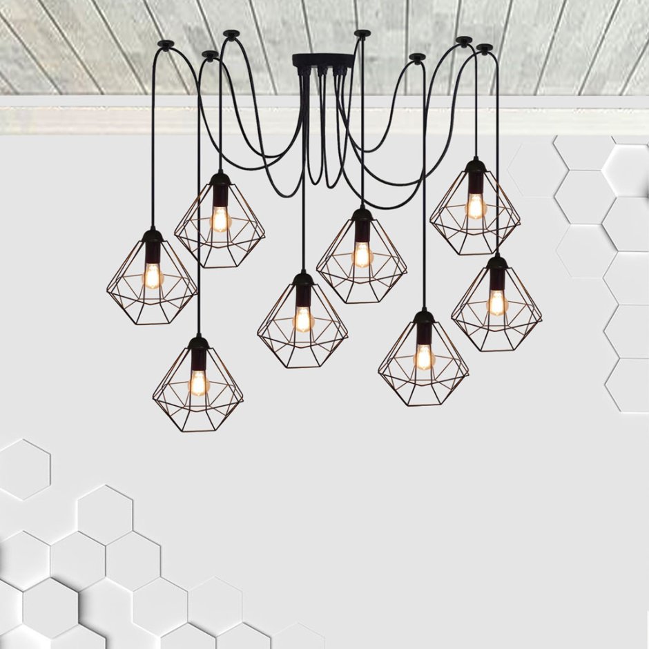 Люстра Loft Single Octopus Chandelier White