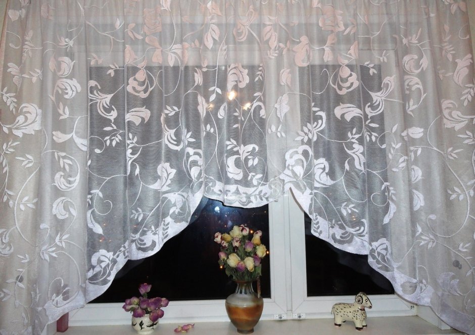 Короткий тюль арка
