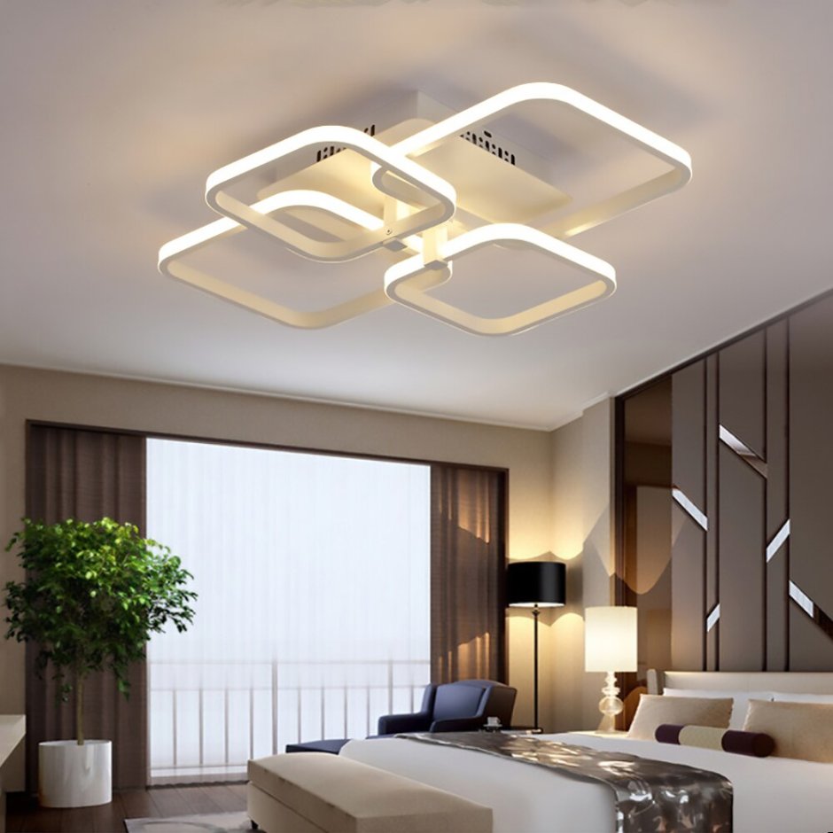 Современные люстры в гостиную для натяжных потолков светодиодные