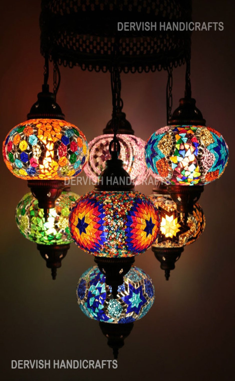 Турецкая мозаичная лампа