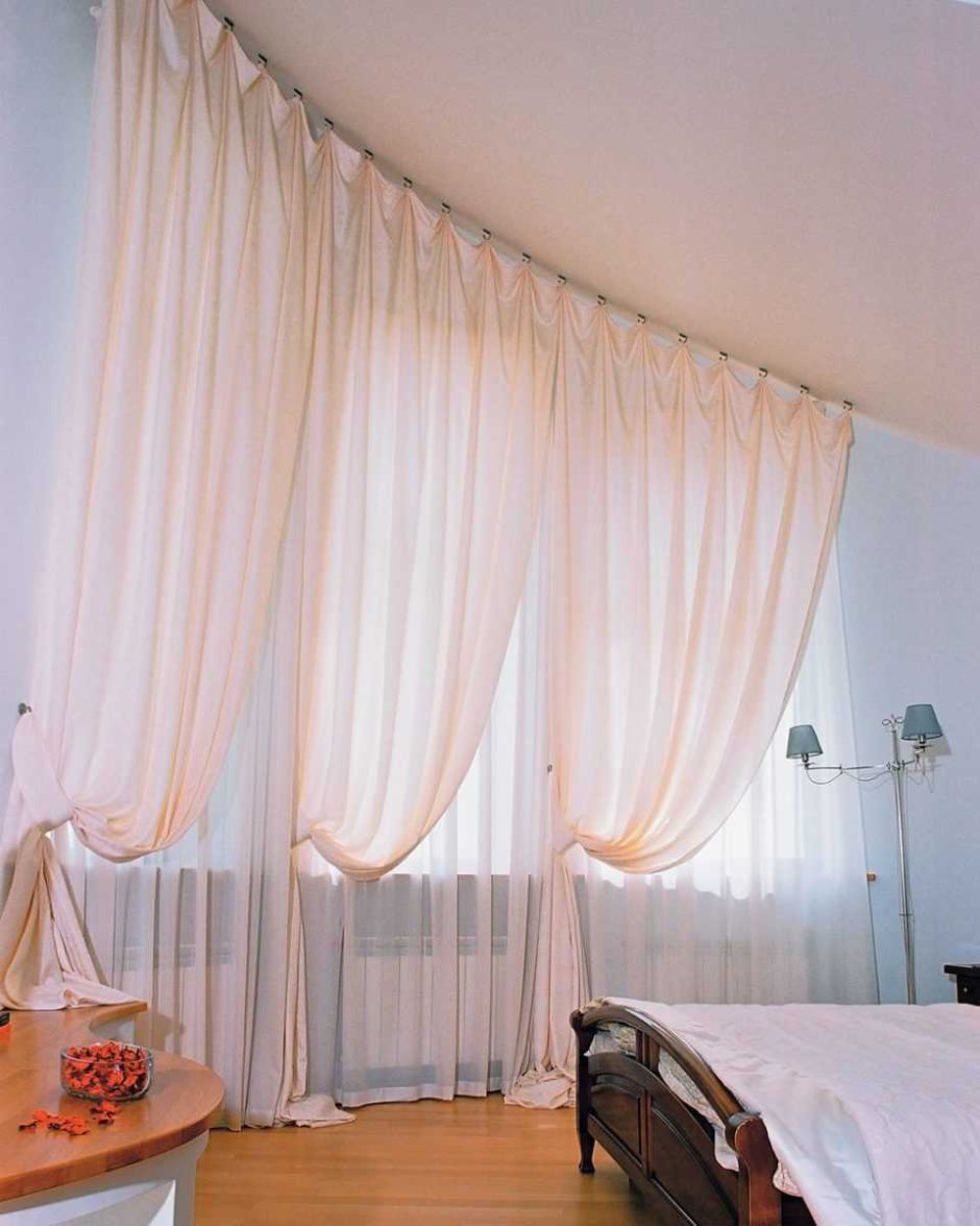 Тюль и шторы в спальню