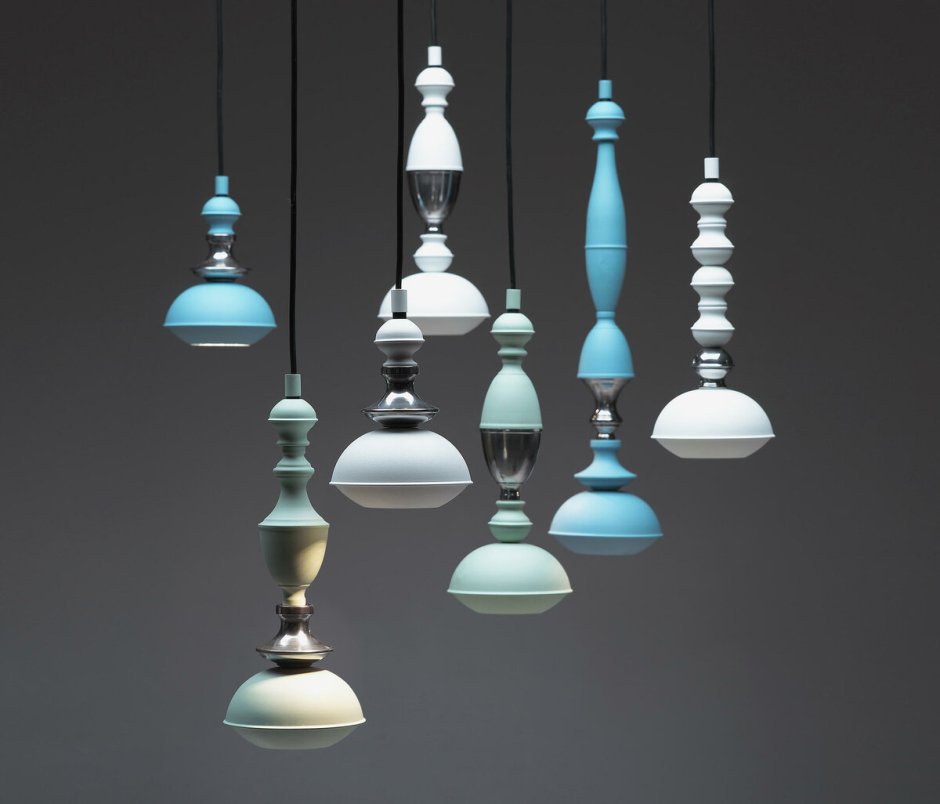 Люстра подвесная led7 Future Lighting Loft industry Modern - Glass Pyramide Chandelier
