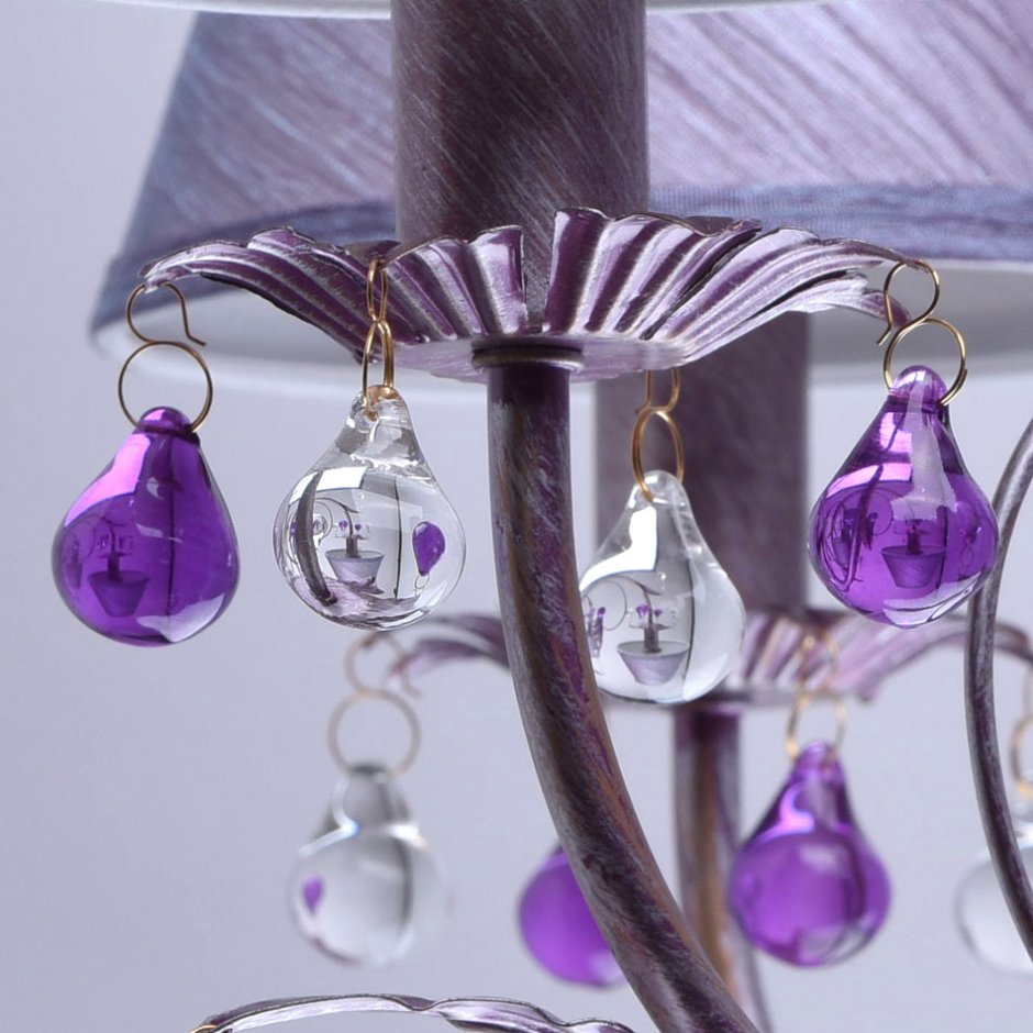 Бра сиреневые Luxury Purple Chandelier Crystal Chandeliers Abajur without lampshade