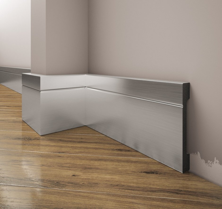 Скрытый плинтус Design Skirting dsl1083 Stainless