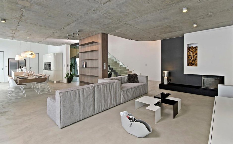 Нео брутализм интерьер