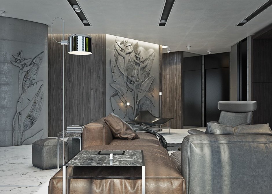 Брутальный мужской интерьер