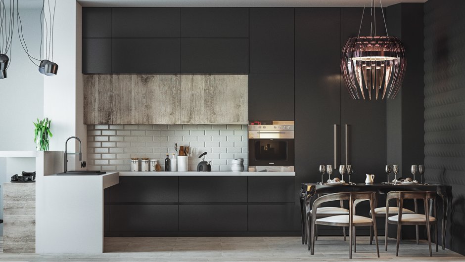 Кухня брутализм