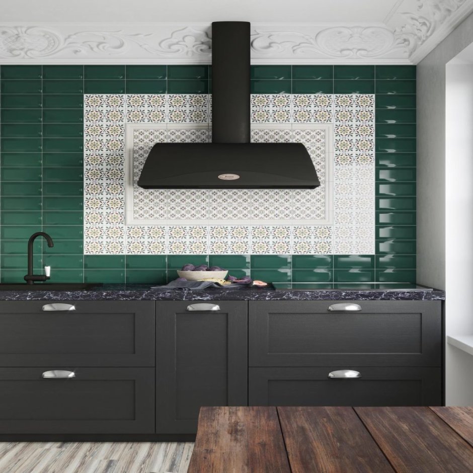 Dark Blue Subway Tiles плитка